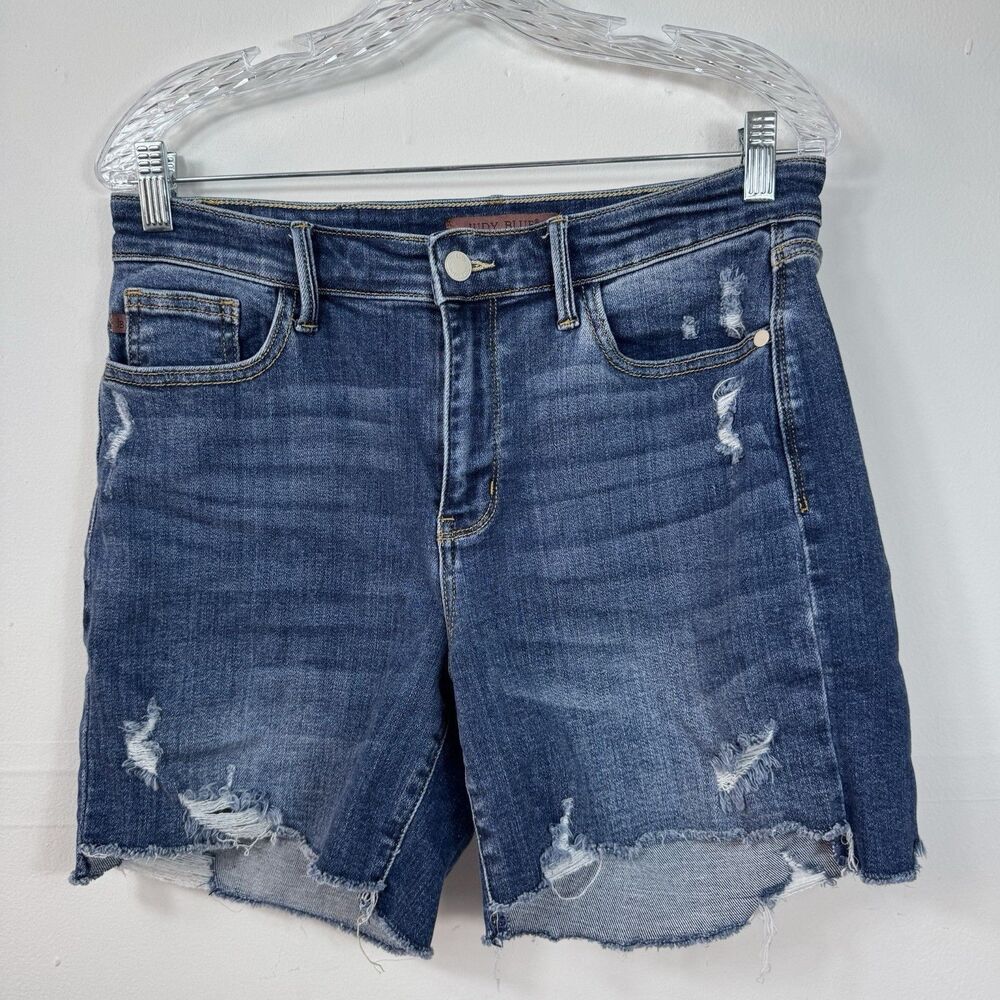 Judy Blue Distressed Denim Jean Shorts